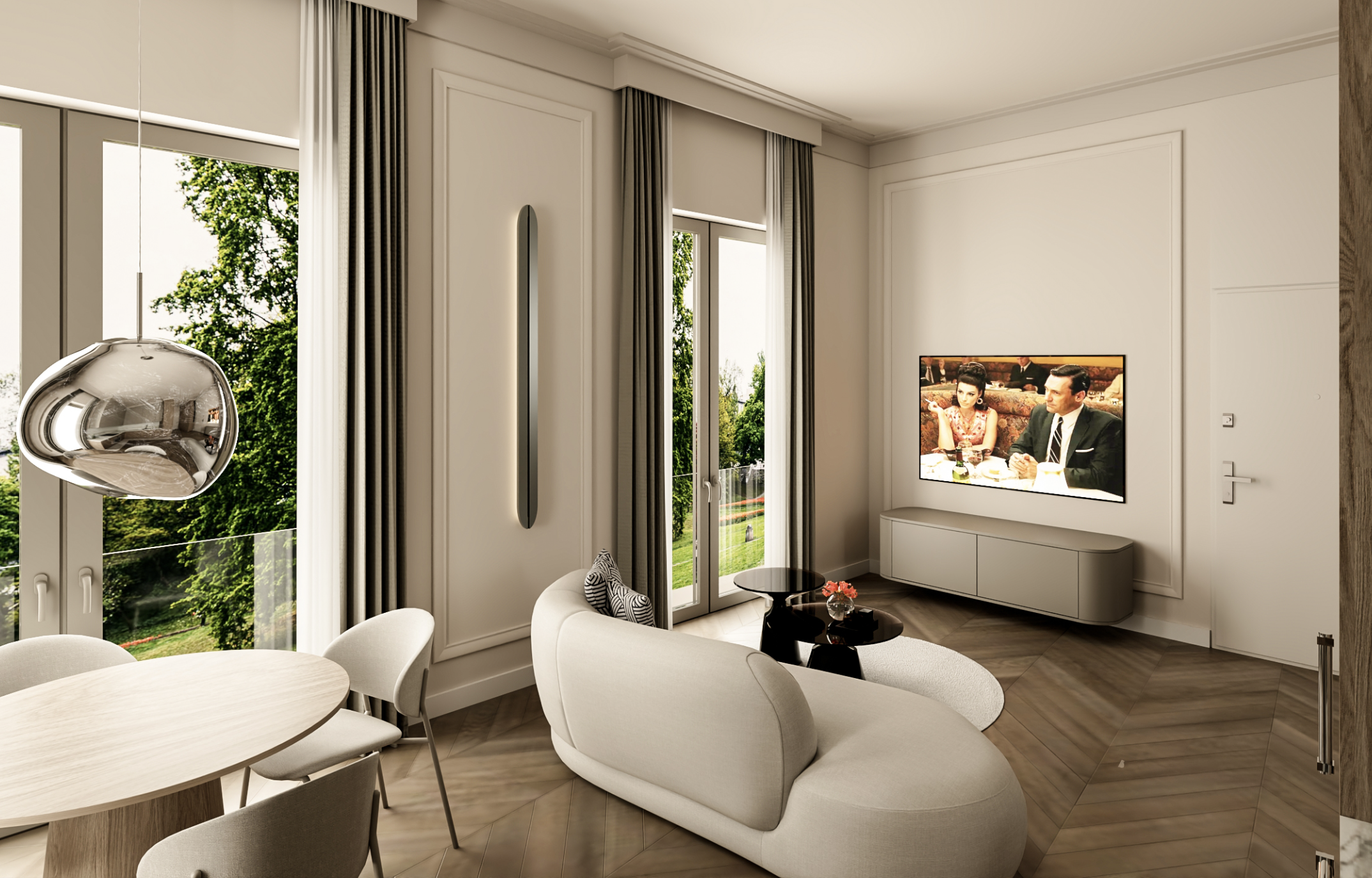 Projekt wnętrz – Apartament Dobra 1